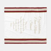 Uniek cadeau! Aangepaste Afstuderen deken (Voorkant (Horizontaal))