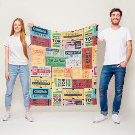 Uniek cadeau Cenima tickets Western rustieke jaren Fleece Deken