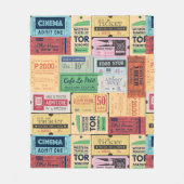 Uniek cadeau Cenima tickets Western rustieke jaren Fleece Deken (Voorkant)