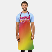 Uniek cadeau met het beste afbeelding-platform schort (Gedragen)