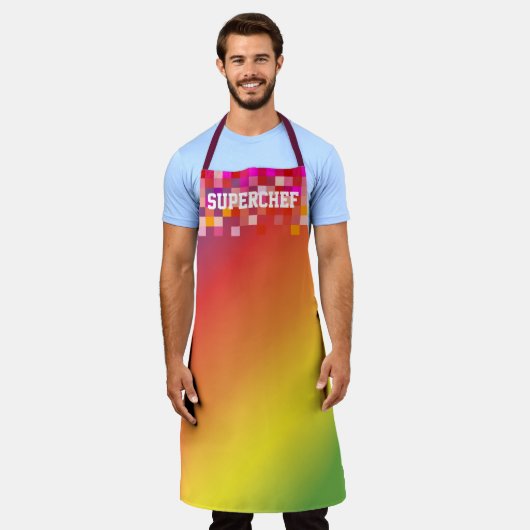 Uniek cadeau met het beste afbeelding-platform schort (Gedragen)