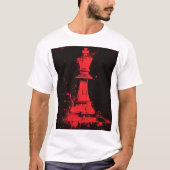 Uniek Chess King Design T-shirt van Ralph Steadman (Voorkant)