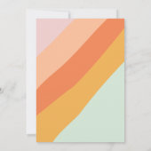 Uniek Chic Retro Pastel Vrijgezellenfeest Kaart (Achterkant)