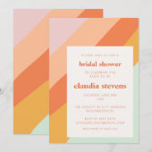 Uniek Chic Retro Pastel Vrijgezellenfeest Kaart (Voorkant / Achterkant)