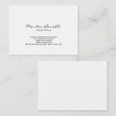 Uniek Chubby Modern Linnen Trendy Visitekaartje (Voorkant / Achterkant)