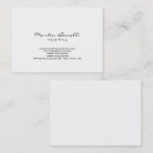 Uniek Chubby Modern White Trendy Visitekaartje (Voorkant / Achterkant)