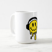 Uniek & Cool Crazy Mok Design: Levendig Abstract (Voorkant links)