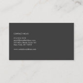 UNIEK & COOL MODERN MONOGRAM OP WIT VISITEKAARTJE (Achterkant)