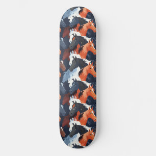 Uniek Cool Paard Liefhebber Design Skateboard