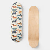 Uniek Cool Paard Liefhebber Design Skateboard (Voorkant)