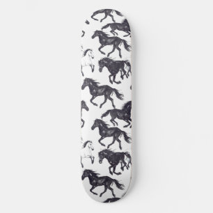 Uniek Cool Paard Liefhebber Design Skateboard