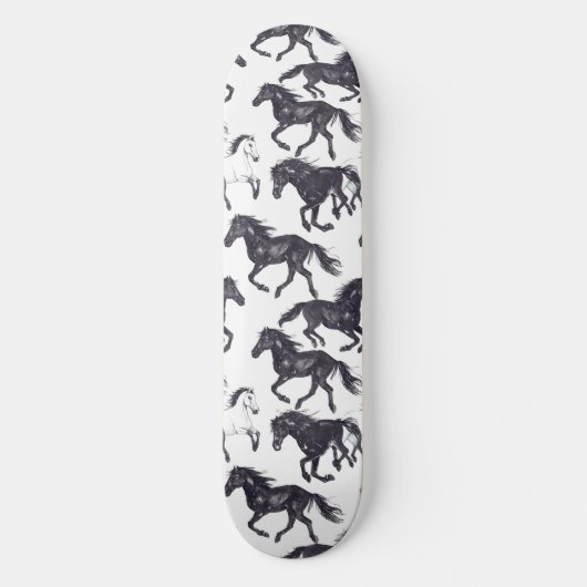 Uniek Cool Paard Liefhebber Design Skateboard (Voorkant)