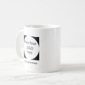 Uniek & Creatief Custom Naam & Logo Design Koffiemok (Voorkant links)