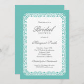 Uniek Creative Aqua Turquoise Vrijgezellenfeest Kaart (Voorkant / Achterkant)