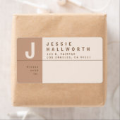 Uniek Creative Return-adres Verzending Etiket (Insitu)