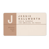 Uniek Creative Return-adres Verzending Etiket (Voorkant)