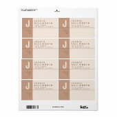 Uniek Creative Return-adres Verzending Etiket (Full Sheet)