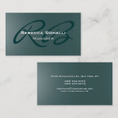 Uniek Creative Trendy Monogram Visitekaartje (Voorkant / Achterkant)