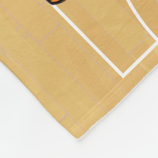 Uniek Custom Netball uniform ontwerp Fleece Deken (Hoek)