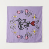 Uniek damesdesign met een positieve boodschap wandkleed (Voorkant (horizontaal))