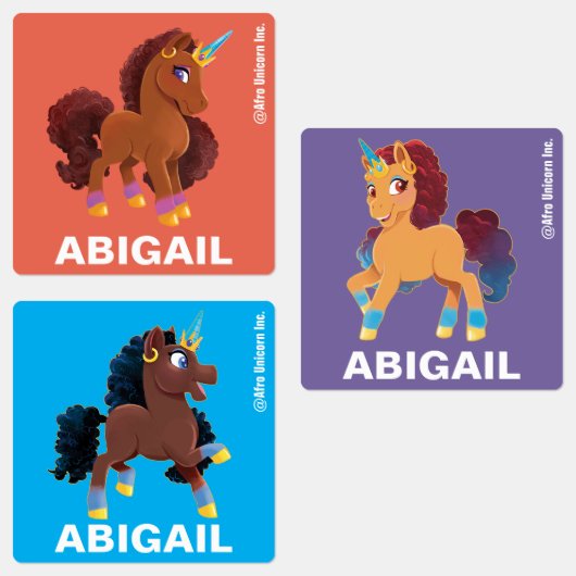 Uniek De Eenhoorn Staande Trots Labels (Groep)