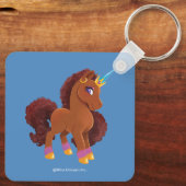 Uniek De Eenhoorn Staande Trots Sleutelhanger (Achterkant)