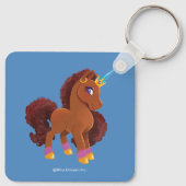 Uniek De Eenhoorn Staande Trots Sleutelhanger (Achterkant)