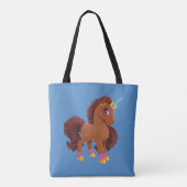 Uniek De Eenhoorn Staande Trots Tote Bag (Achterkant)