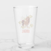 Uniek de eenhoorn sterren & wolken glas (Achterkant)