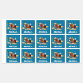 Uniek de eenhoorn sterren & wolken labels (Vel)