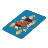 Uniek de eenhoorn sterren & wolken magneet (Linkerzijde)