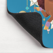 Uniek de eenhoorn sterren & wolken muismat (Hoek)