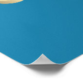 Uniek de eenhoorn sterren & wolken poster (Hoek)