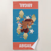 Uniek de eenhoorn sterren & wolken strandlaken (Voorkant)