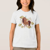 Uniek de eenhoorn sterren & wolken Tri-Blend shirt (Voorkant)