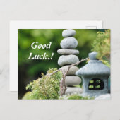 Uniek design elegant GOOD LUCK na Kaart (Voorkant / Achterkant)