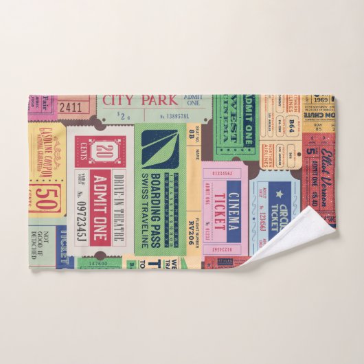 Uniek design liefhebbers Bioscoop tickets Rustiek Bad Handdoek (Handdoek)