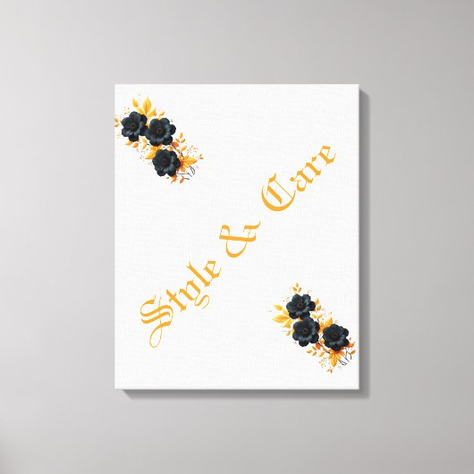 Uniek design Moderne stijlvolle bloem Canvas Afdruk (Voorkant)