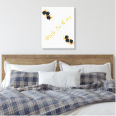 Uniek design Moderne stijlvolle bloem Canvas Afdruk (Insitu (Slaapkamer))