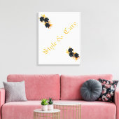 Uniek design Moderne stijlvolle bloem Canvas Afdruk (Insitu (Woonkamer))