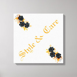 Uniek design Moderne stijlvolle bloem Canvas Afdruk