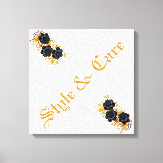 Uniek design Moderne stijlvolle bloem Canvas Afdruk (Voorkant)