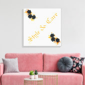 Uniek design Moderne stijlvolle bloem Canvas Afdruk (Insitu (Woonkamer))