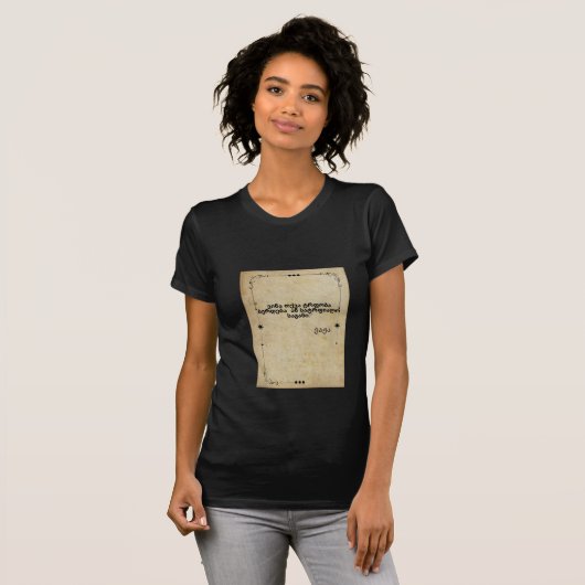 uniek design t-shirt, met een zeer trendy slogan t-shirt (Voorkant volledig)