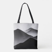 Uniek design zwart-wit tote bag (Achterkant)