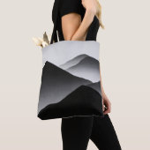 Uniek design zwart-wit tote bag (Dichtbij)