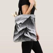 Uniek design zwart-wit tote bag (Dichtbij)