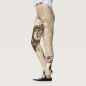 Uniek Dessert Ephemera Camo Patroon Leggings (Links)
