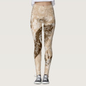 Uniek Dessert Ephemera Camo Patroon Leggings (Voorkant)