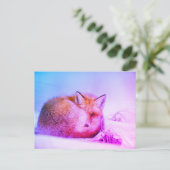 *~* Uniek Dier Red Fox AP18 Artistic Wildlife Briefkaart (Staand voorkant)